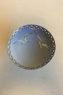 Bing & Grøndahl Måge med Guld Kageopsats med gennembrudt kant