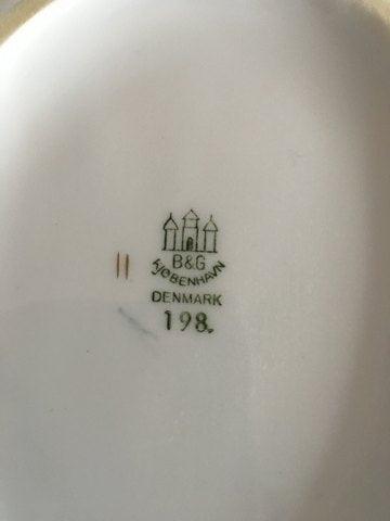 Bing & Grøndahl Måge med Guld Lille Bladformet Asiet No 198