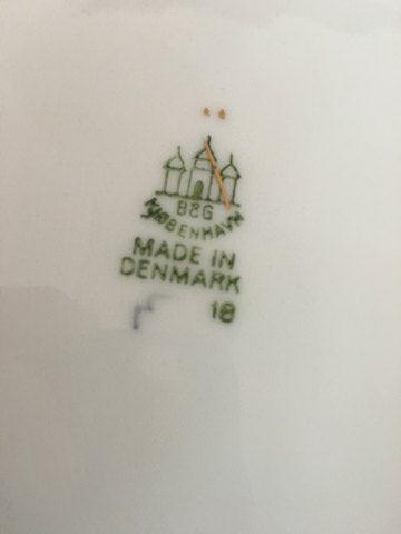 Bing & Grøndahl Måge med Guld Ovalt Fad No. 18