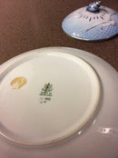 Bing & Grøndahl Måge med guld smørskål med låg No 196