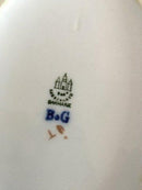 Bing & Grøndahl Oval Sættefad med Lilla Blomst