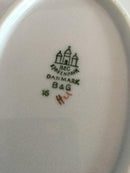 Bing & Grøndahl Ovalt Serveringsfad med Lilla Blomst