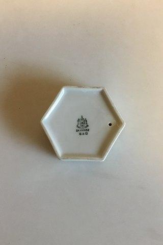 Bing & Grøndahl Sekskantet lysestage/Kertestage med grangren