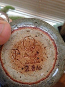 Bing & Grondahl Stoneware Vase with lid by Valdemar Pedersen in nice green glaze