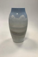 Bing og Grøndahl Art Nouveau Vase No 8695 - 243 med Mølle