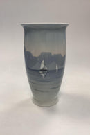Bing og Grøndahl Art Nouveau Vase - Sejlbåd No. 8661/450