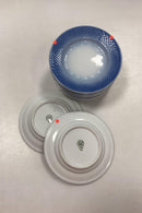 Bing og Grøndahl Blå Tone Hotel Lille Kagetallerken No. 700/1002 - SKÅRET