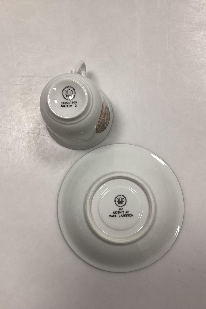 Bing og Grøndahl Carl Larsson Kaffekop og underkop No. 4503/305 Motiv 3