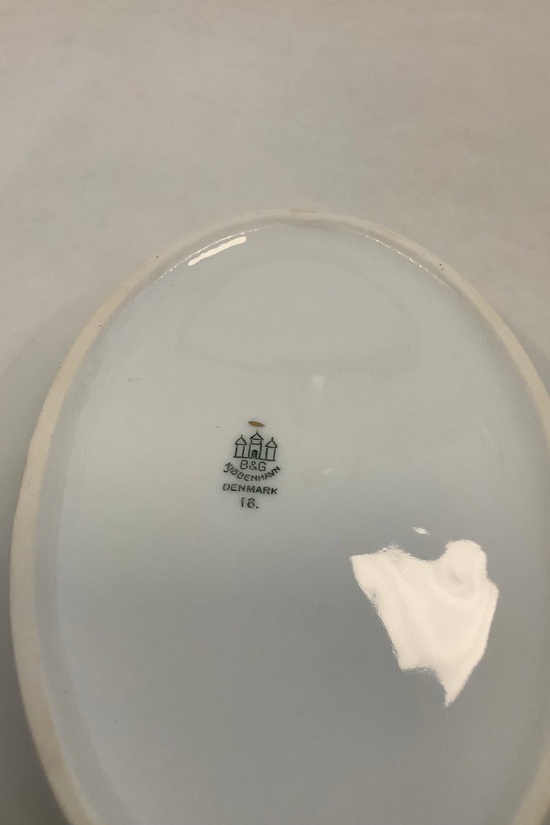 Bing og Grøndahl Klitrose Ovalt Fad No 16