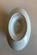 Bing og Grøndahl Sovseskål Stel med grøn dekoration med guld på form 507(Herregaard)