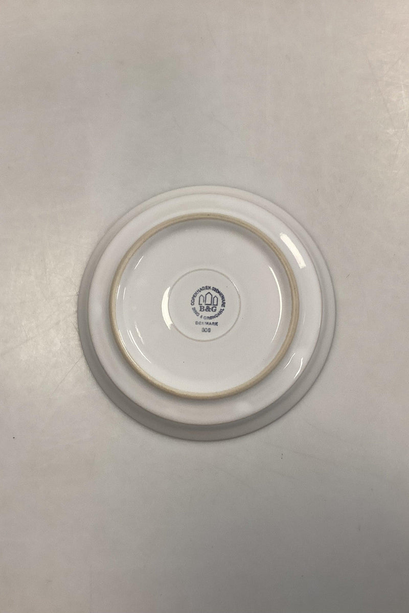Bing og Grøndahl/Kronjyden Stentøj Hvid Cordial Kagetallerken No. 306