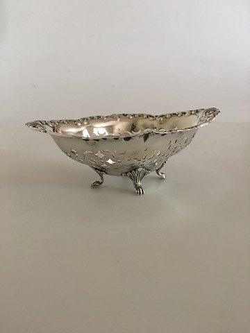 Birks pierced silver bowl on feet