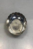 Blomsterudsmykket Sølv Skål