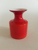 Retromodern Carnaby Vase from Holmegaard Orangered / White designed by Per Lütken
