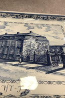 Royal Copenhagen Unika Fajance Bakkebord af Sø-Handelsretten af Jørgen Nielsen