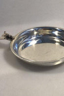 Cohr Silber Schale/Teller mit Katze