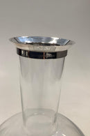 オーレ・パルスビーによるジョージ・ジェンセン/ホルムガード・デカンタ。ガラスとスターリングシルバーのマウント