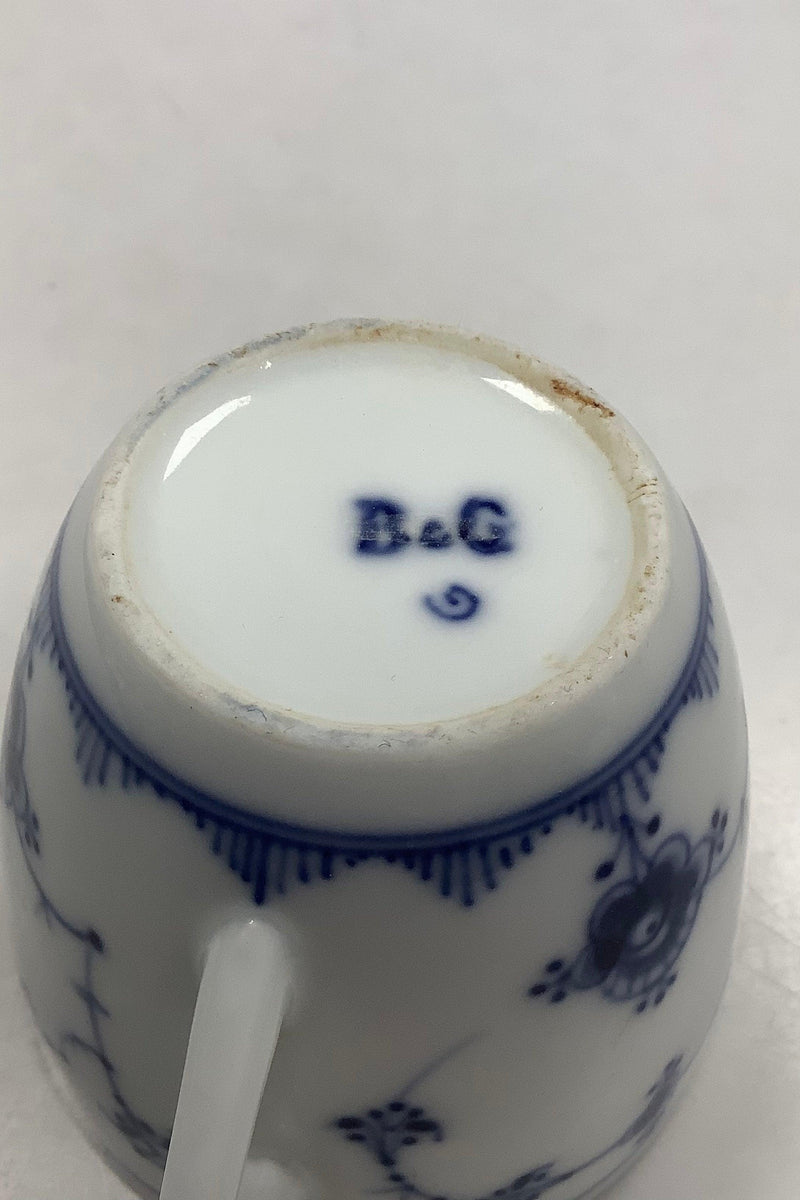 Bing og Grøndahl Blåmalet / Musselmalet Riflet Kaffekop No 102