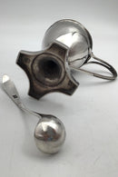 Dansk Empire Sølv Sennepsbæger med ske (1814)