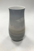 Bing og Grøndahl Art Nouveau vase med landskab no 8409 / 209