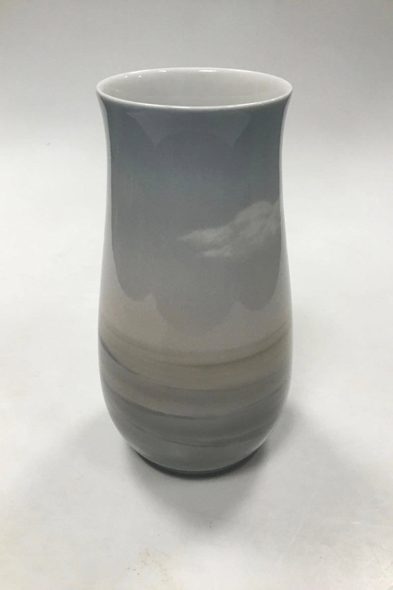 Bing og Grøndahl Art Nouveau vase med landskab no 8409 / 209