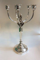 Et par Georg Jensen Kandelabre af sterlingsølv No 474.