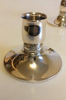 Evald Nielsen Et par lysestager af Sølv