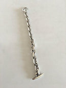 F.ヒンゲルベルグ スターリングシルバー バングル（モダンスタイル）。