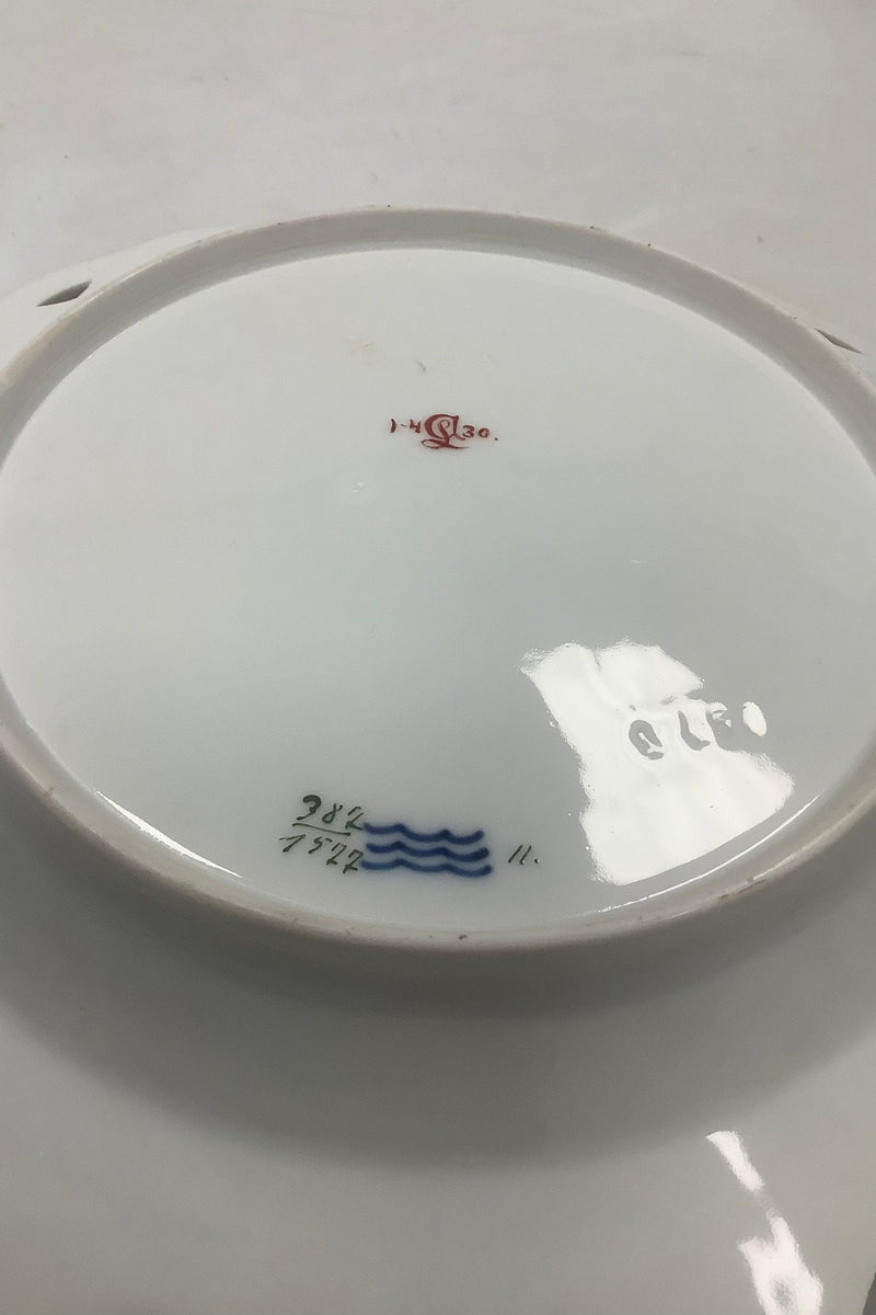 Royal Copenhagen Saksisk Blomst Gennembrudt tallerken No 1577