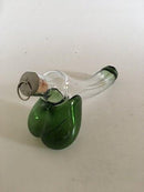 "Fallos" Karaffel med Grøn Deko designet af Kurt Jensen for Holmegaard