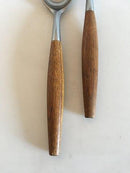 Fjord IHQ Stainless Steel and Teak Salad Set