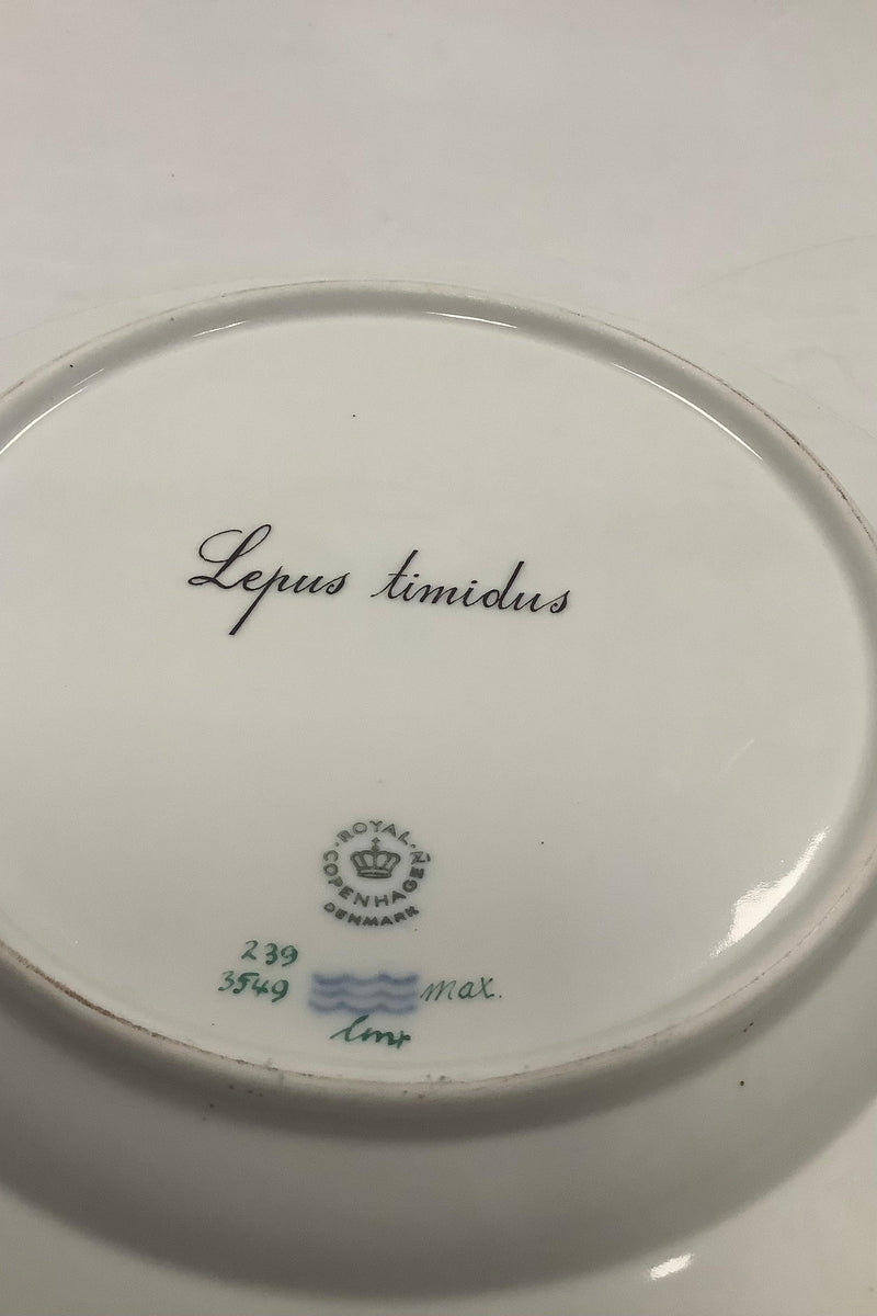 Flora Danica Jagtstel Middagstallerken No 239/3549 Snehare