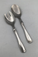 Frigast Silber / Stahl Altes geriffeltes Salatset