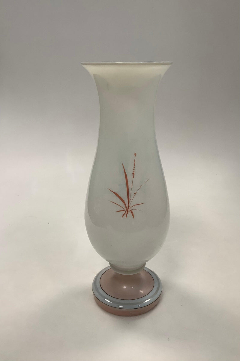 Fyns glasværk vase med Bertel Thorvaldsen motiv