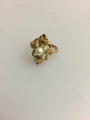 Georg Jensen 14K Gold Ring with Pearl No 105