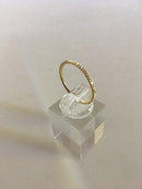 Georg Jensen 18K Gold Ring encrusted with small diamonds. No. 622