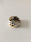 Georg Jensen Ring aus 18k Gold und Sterlingsilber Nr. 1345