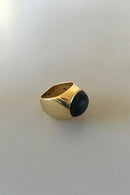 Georg Jensen 18K Guld Ring med Falkeøje.