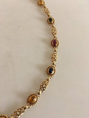 Georg Jensen 18K Gold Saphir-Halskette Nr. 252