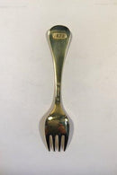Georg Jensen Annual Fork 1979  Gilded Sterling Silve