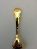 Georg Jensen Årsgaffel 1980 i forgyldt Sterling Sølv med emalje