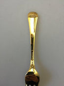 Georg Jensen Annual Cake Fork 1986 in gilded Sterling Silver with enamel