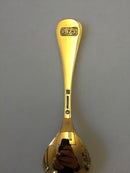 Georg Jensen Årsske 1973 i forgyldt Sterling Sølv