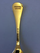 Georg Jensen Jahreslöffel 1985 aus vergoldetem Sterlingsilber