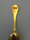 Georg Jensen Årsske 1995 i forgyldt Sterling Sølv med emalje