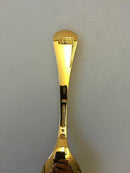 Georg Jensen Annual Teaspoon in gilded Sterling Silver 1987 with enamel.