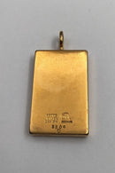 Georg Jensen Forgyldt Messing Vindue Vedhæng No. 5204