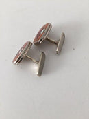 Georg Jensen Naja salto Manschettenknöpfe aus Sterlingsilber und Emaille