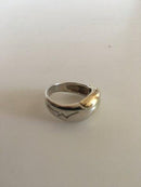 Georg Jensen Ring Nr. 347 aus Sterlingsilber und Gold von Minas Spiridis