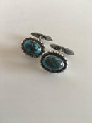 ジョージ ジェンセン シルバー カフス No 26（ターコイズ・ストーン付